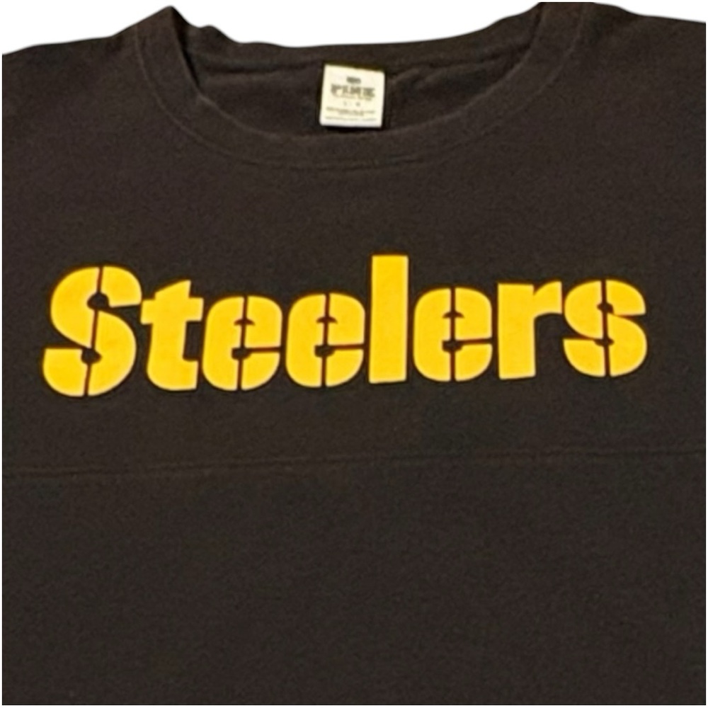 Victoria’s Secret PINK Pittsburgh Steelers long sleeve top - SZ Large - EUC - Picture 6 of 13
